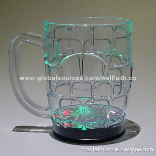LED drinking beer glass for big parties, bars